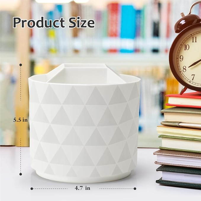 Desk Organizer, 360-Degree Rotating Pencil Pen Holders - Image 4