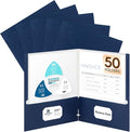 50 Packs Two Pocket Folders, Two Pocket File Folders by Unknown