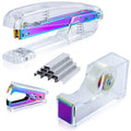Colorful Acrylic Stapler Set | Durable Spring, 1000 Staples, Office & School by SEAKOS