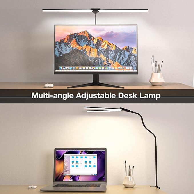 Hensam Desk Lamps for Home Office, Adjustable LED Desk Light - Image 4