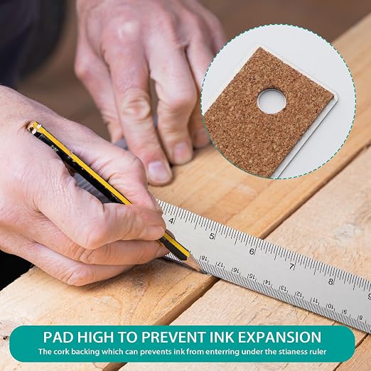 Metal Ruler 6 Inch 12 Inch Stainless Steel Ruler - Image 6