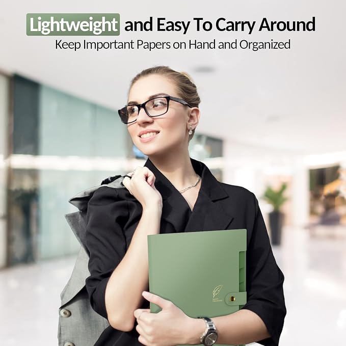 Sooez Aesthetic 8 Pocket Accordion File Organizer, Pastels Expanding File Folder - Image 6