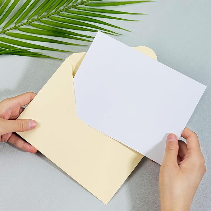 50 PCS Cream Colorful A7 Envelopes - Image 7