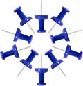 VAPKER Push Pins Tacks 120Pcs Solid Blue Thumb Tacks Larger Size Pin Map Tacks by VAPKER