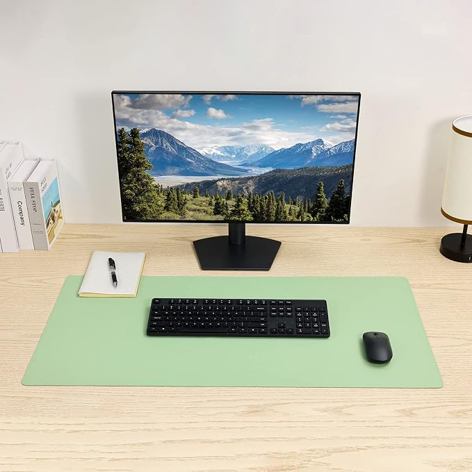 Wolaile PU Leather Desk Pad, 36x17 in Large Computer Desk Mat, Waterproof - Image 4
