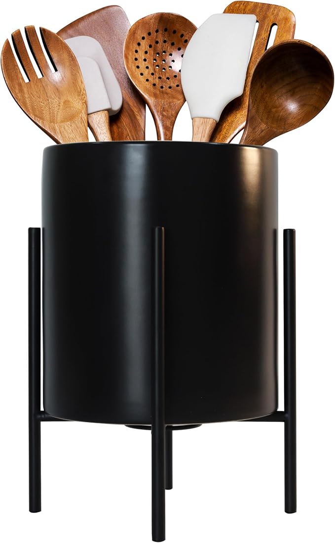 Desk Organizer, Large Capacity Black Pencil Container, Office Supplies Organizer - Image 2