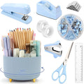 SKYDUE Desk Organizers and Accessories 10Pcs, 360-Degree Rotating Pen Holder by SKYDUE