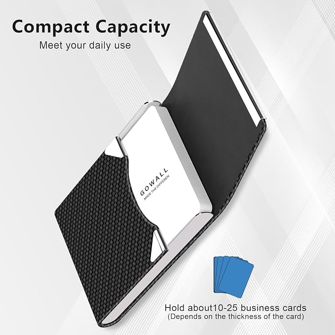 Black Carbon Business Card Holder - Image 3