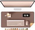 YSAGi Double-Sided Desk Pad, 23.6"x13.7"Leather Desk Mat, Eco Cork Desk Pad by YSAGi