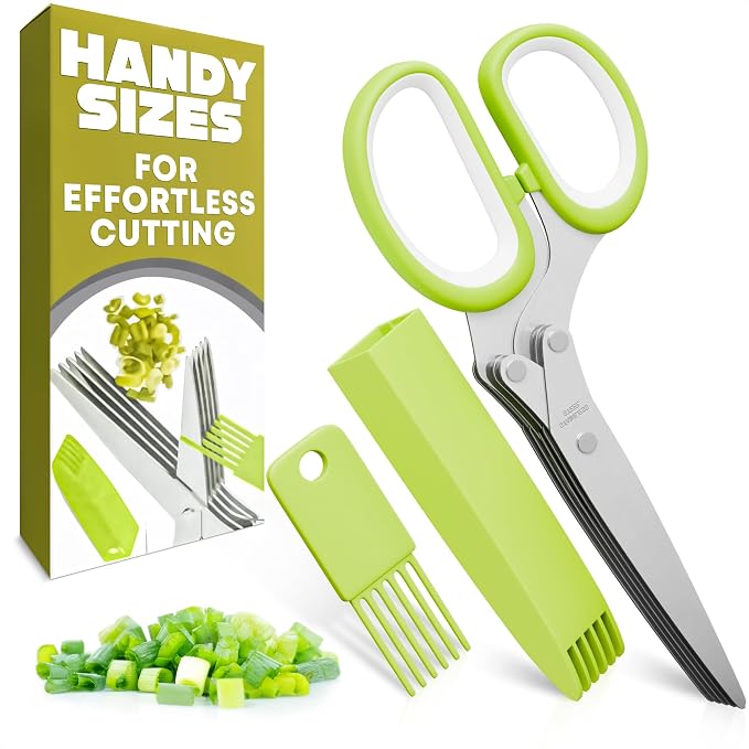 Herb Scissors with 5 Blades and Cover by LIBERHAUS