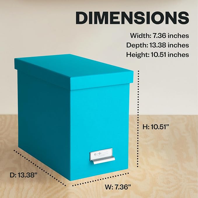 Bigso John Fiberboard Label Frame Desktop File Storage Box - Image 6