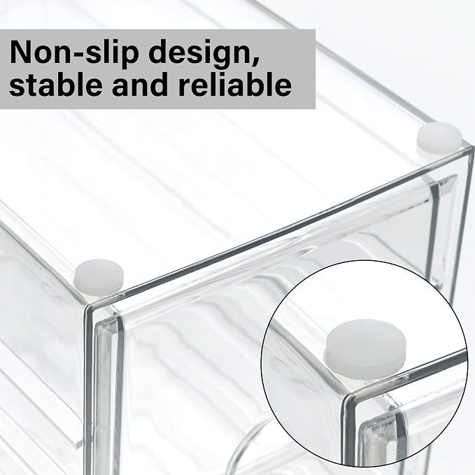 Prsildan Hair Accessories Organizer Acrylic Drawer - Image 6