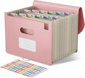 EcoStash Accordion File Organizer, 12-Pocket Wheat Straw Expanding File Folder by EcoStash