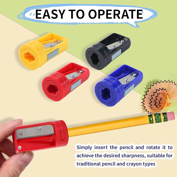 4 Pack Carpenter Pencil Sharpener Portable Manual Pencil Sharpener Cutter - Image 4