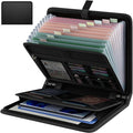 Fireproof Accordion File Organizer, Portable Expanding File Folder by Huolewa
