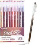 9 Colored Gel Pens Set, 0.6mm Fine Point by HysmmxHer
