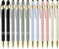 LINFANC 12 Pack Morandi Gold Ballpoint Pen by LINFANC