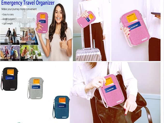Amazing, RFID Family Passport Holder, Travel Wallet, Travel Document Organizer - Image 6