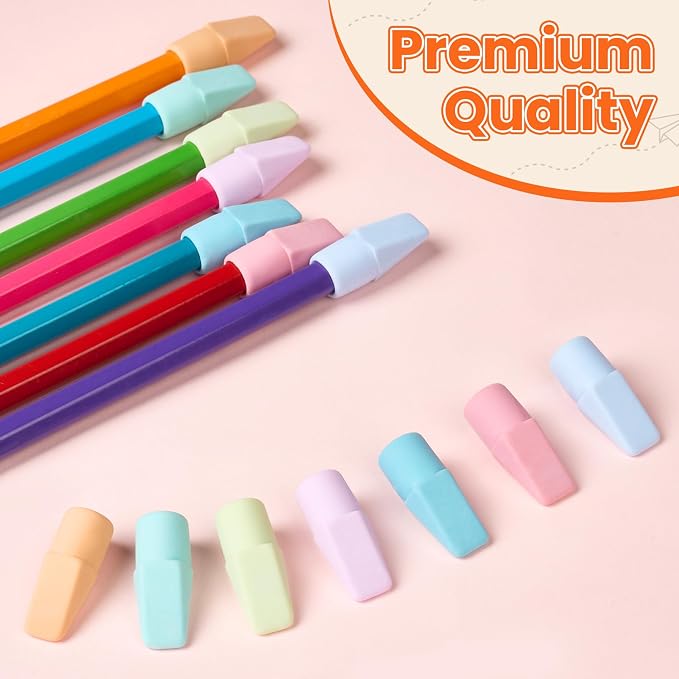 120 Pack Erasers for Kids, Sooez Pencil Top Erasers, Eraser Caps, Cap Toppers - Image 6