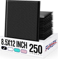 Fuxury 250Pack Black Bubble Mailers 8.5x12" Medium Opaque Bubble Envelopes by Fuxury