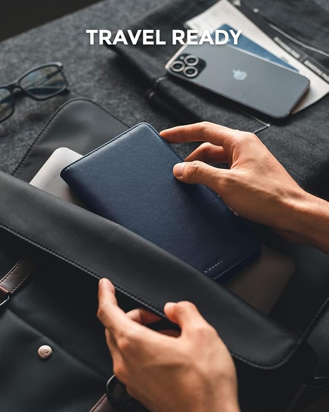VULKIT Passport Holder Wallet RFID Blocking Travel Wallet - Image 5