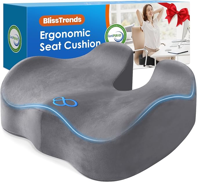 BlissTrends Seat Cushion, Thick Memory Foam Cushions by BlissTrends