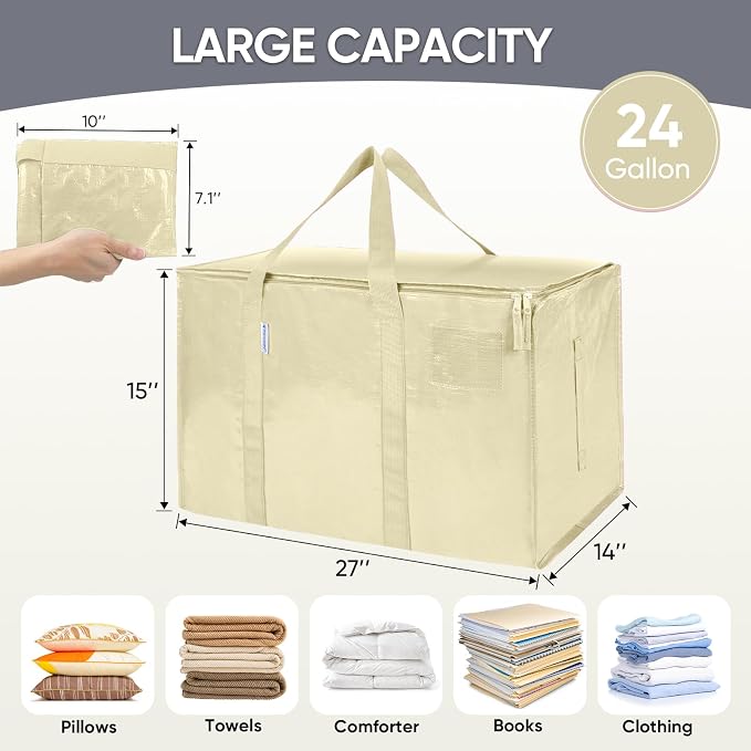 TICONN 2 Pack Extra Large Moving Bags Heavy Duty - Image 5