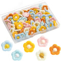 60 Pieces Decorative Pushpins Flower Thumb Tacks Decorative Florest Push Pin by Avsty