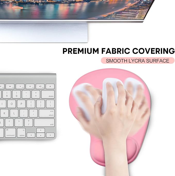 JIKIOU Mouse Pad, 2 Pack Ergonomic Mouse Pads - Image 6