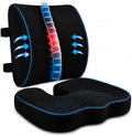 Ergonomic Seat Cushion & Lumbar Support Pillow by Unknown