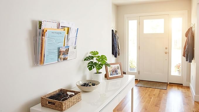 Simple Houseware Clear Single Pocket Wall Mount - Image 7