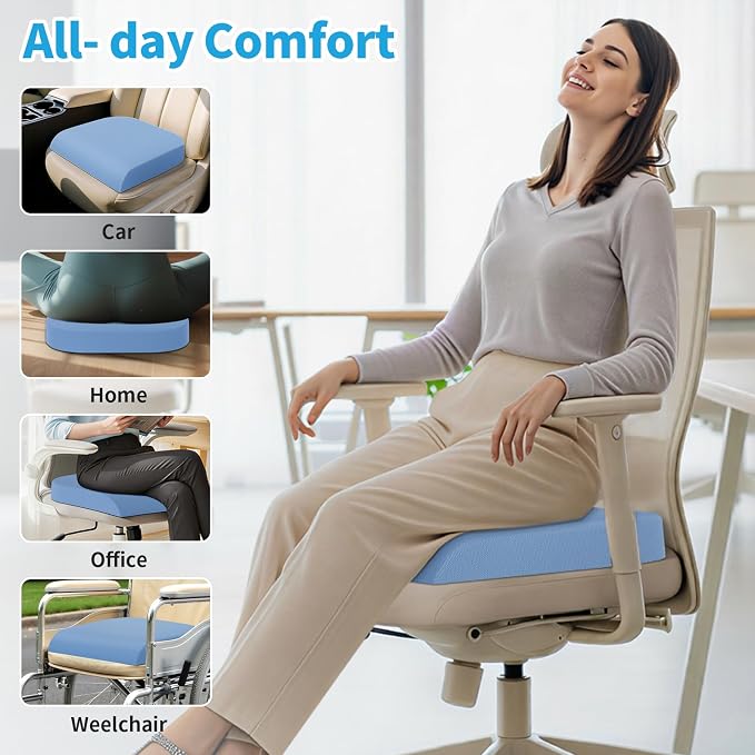 TranquilRelax Large Seat Cushion, Memory Foam Cushion - Image 5