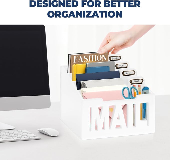 Mail Organizer Countertop, Desktop Mail Sorter - Image 8