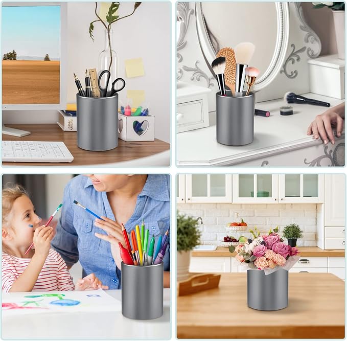 Pen Holder for Desk, Pencil cup Pen Organizer for Desk Metal Pencil Holder Pen - Image 7