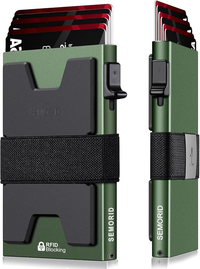 SEMORID Slim Aluminum Card Holder Wallet by SEMORID
