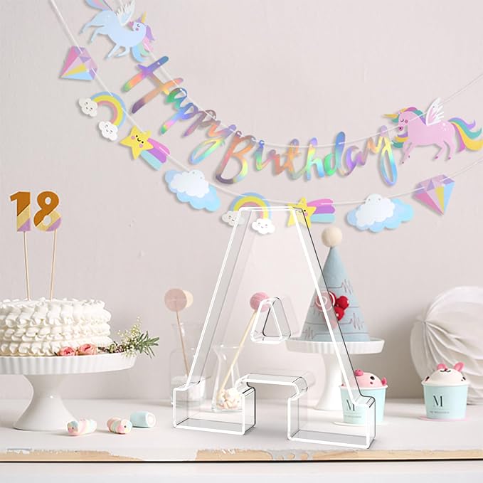 13.8" Acrylic Letter Charcuterie Tray, Charcuterie Letters Fillable Box - Image 4
