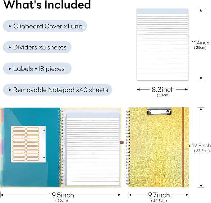Glitter Clipboard Notebook - Image 2