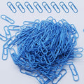 200 Pack Blue Paper Clips Small Paper Clips, 1.1 Inch / 28mm Metal Paperclips by Seimneire