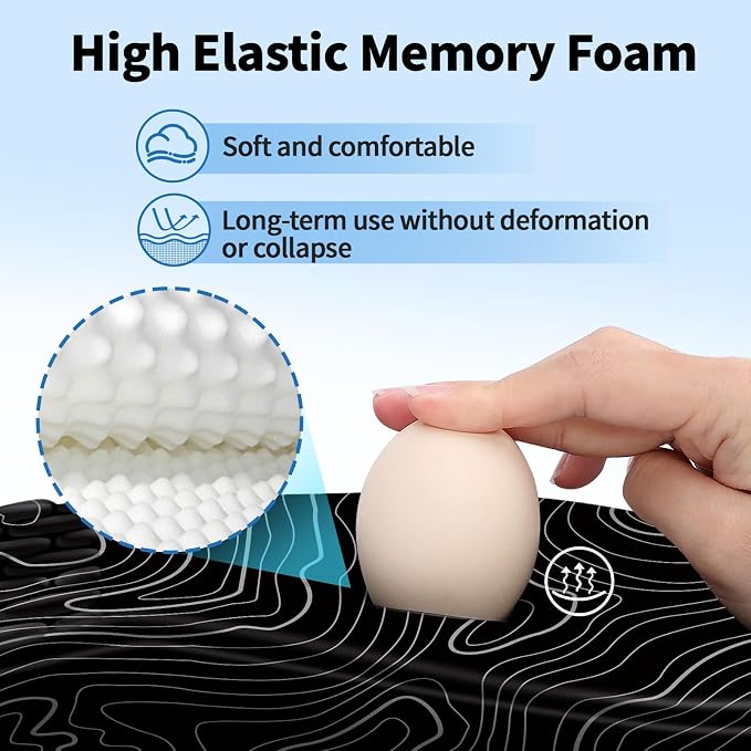 YIWEI Ergonomic Mouse Pad with Wrist Rest - Image 3