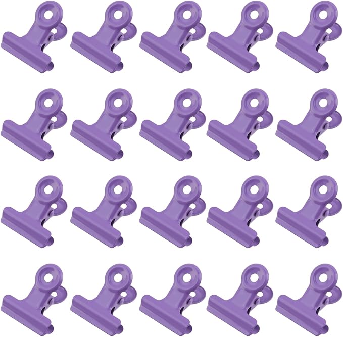 Xiaoyztan 20 Pcs Small Binder Clips, 20 mm Bulldog Paper Clips Binder Bull Clip by Welcometoxiaoyztan
