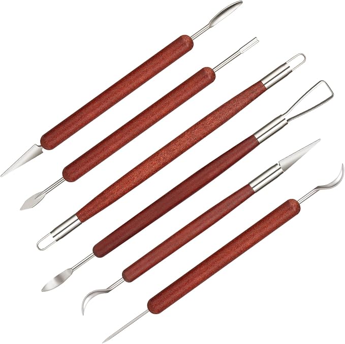 Amrules Clay Tools Kit, Double Head Practical Polymer Tool Set Suitable by Amrules
