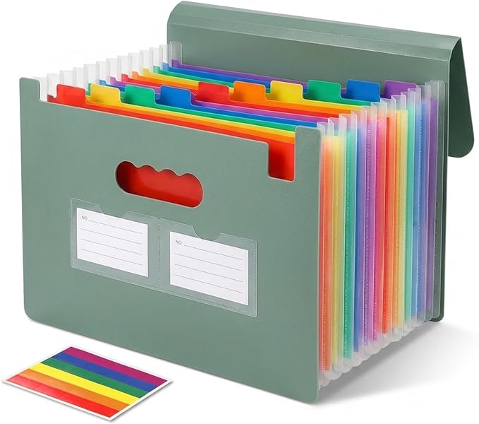 Accordion File Organizer, 13 Pockets Expanding File Folder by Unknown