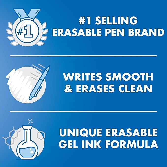 Pilot FriXion Synergy Clicker Erasable, Refillable, Retractable Gel Ink Pens - Image 6