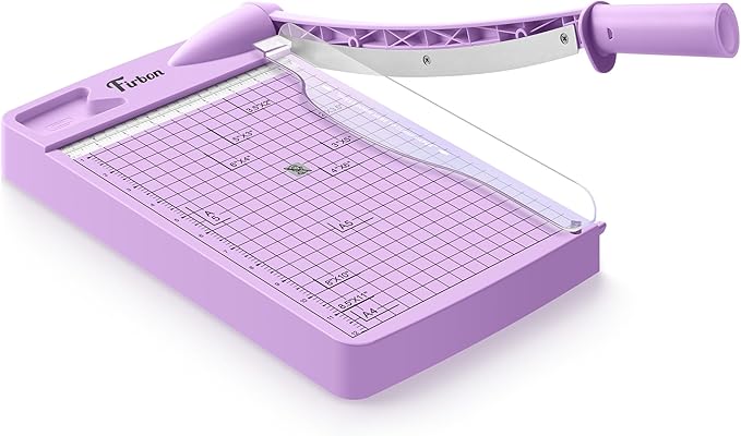 Firbon 12" Guillotine Paper Cutter, Heavy Duty 12-Sheet Capacity Trimmer by Firbon