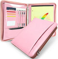 Faux Leather Zippered Padfolio by FORTAVEM