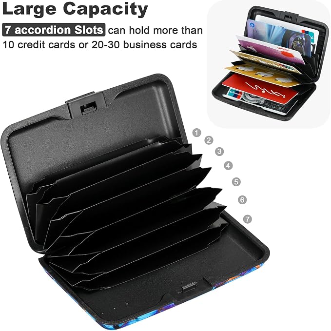 ELFISH RFID Blocking Credit Card Protector Aluminum ID Case Hard Shell Business - Image 5