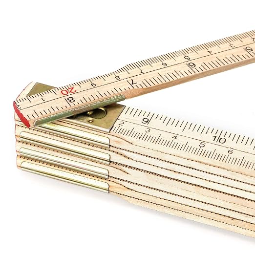 QWORK Folding Wood Rule, 6 FT 6 Inch Foldable Ruler - Image 3