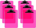 Pack of 6 Plastic Clipboards by DAVISGROUP