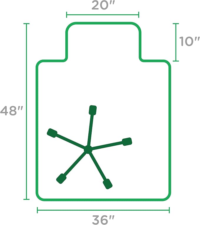 Dimex Office Chair Mat for Low Pile Carpet - Image 4