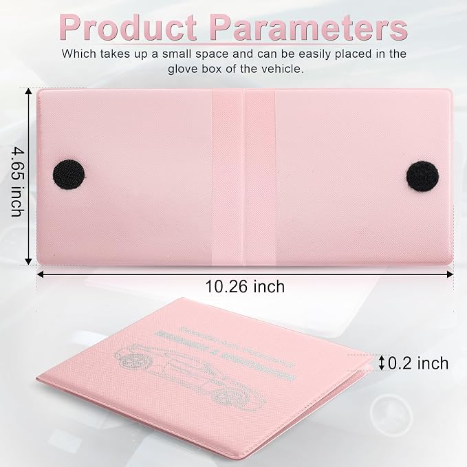 UYYE Car Registration and Insurance Card Holder, Vehicle Glove Box Car Organizer - Image 2